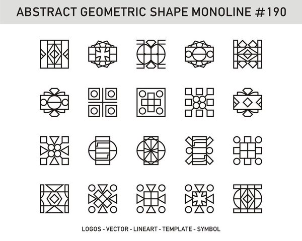 Вектор абстрактного геометрического орнамента
