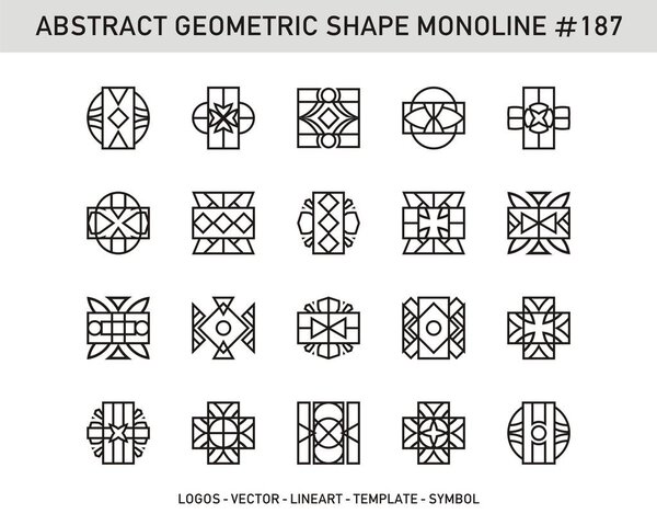 Вектор абстрактного геометрического орнамента
