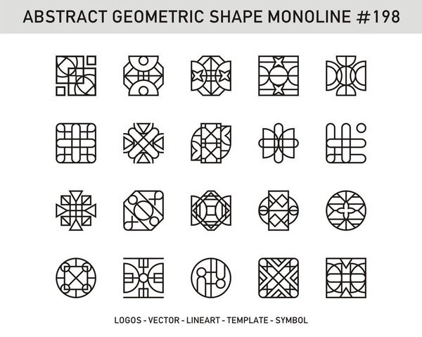 Вектор абстрактного геометрического орнамента
