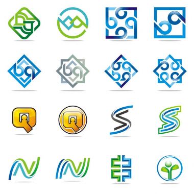 Tasarım Logo öğe kümesi