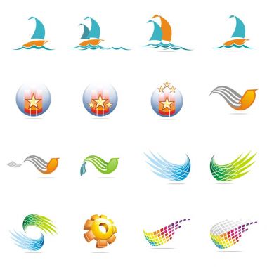 Tasarım Logo öğe kümesi