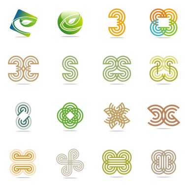 Tasarım Logo öğe kümesi