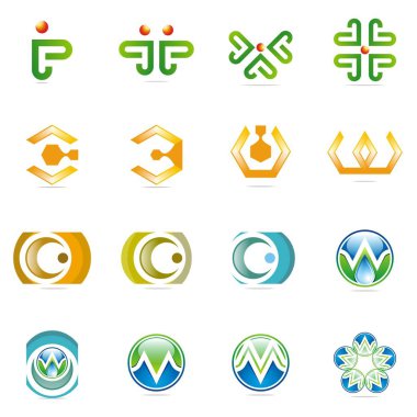 Tasarım Logo öğe kümesi