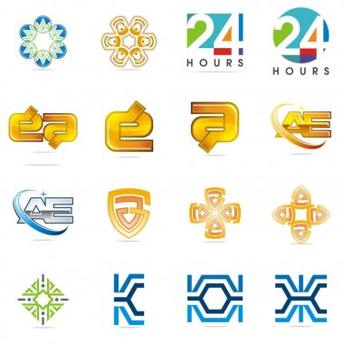 Tasarım Logo öğe kümesi