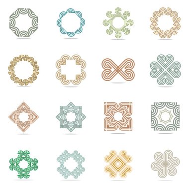 Tasarım Logo öğe kümesi