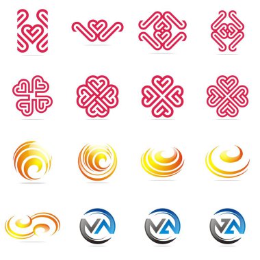 Tasarım Logo öğe kümesi