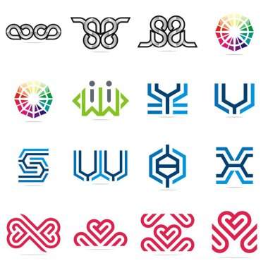 Tasarım Logo öğe kümesi