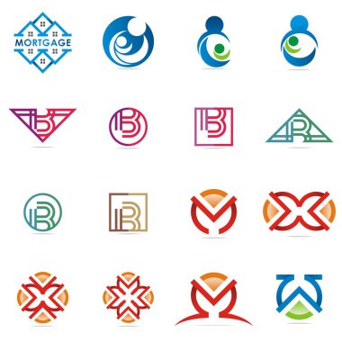 Tasarım Logo öğe kümesi