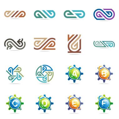 Tasarım Logo öğe kümesi