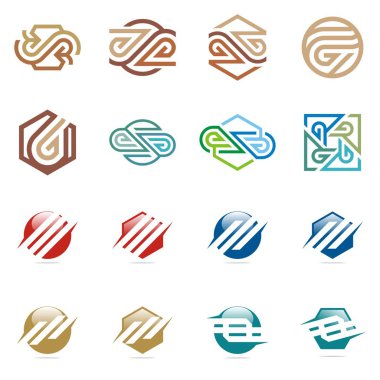 Tasarım Logo öğe kümesi