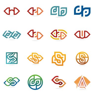 Tasarım Logo öğe kümesi