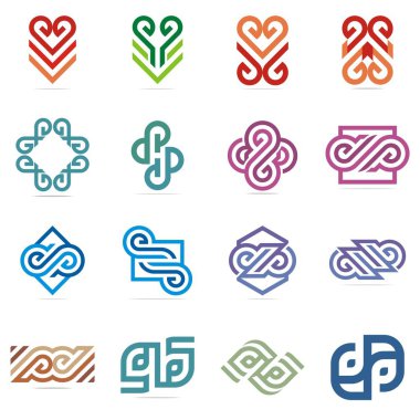 Tasarım Logo öğe kümesi