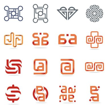 Tasarım Logo öğe kümesi