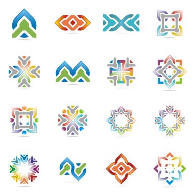 Tasarım Logo öğe kümesi