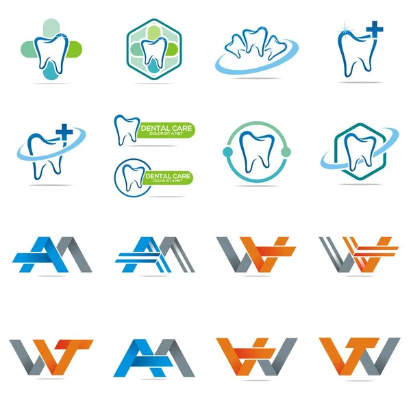 Ensemble d'éléments de logo de conception — Image vectorielle