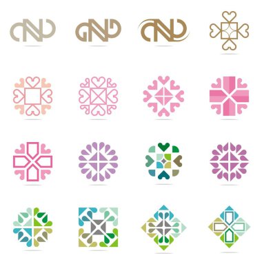 Tasarım Logo öğe kümesi