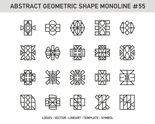 Moderní abstraktní geometrické obrazce specializovaní sada. — Stockový vektor