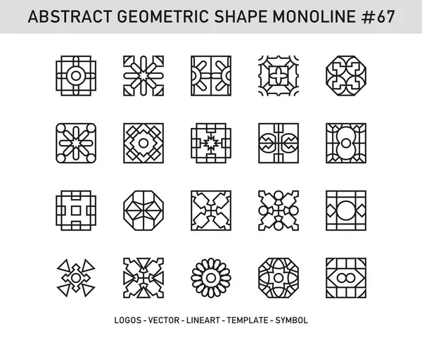 现代抽象几何形状单一集. — 图库矢量图片