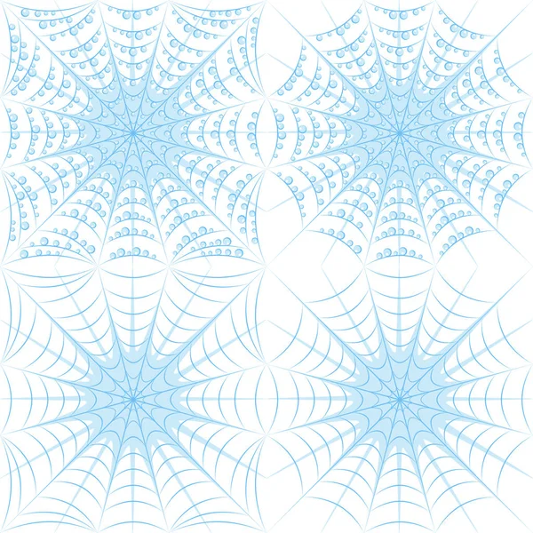 Conjunto de patrones de vectores de color con tela de araña y gotas — Archivo Imágenes Vectoriales