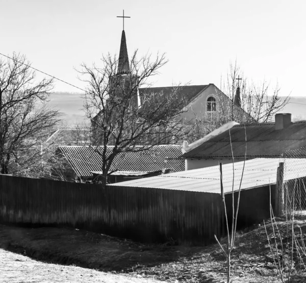 Kırsal kesimin manzarası. Ukrayna, Ivanovka Köyü — Stok fotoğraf