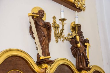 Roma Katolik Kilisesi 'nin Katedrali, Odessa City, Ukrayna, 25 Şubat 2020, Catherine Caddesi. Bir gazetecinin fotoğrafı.