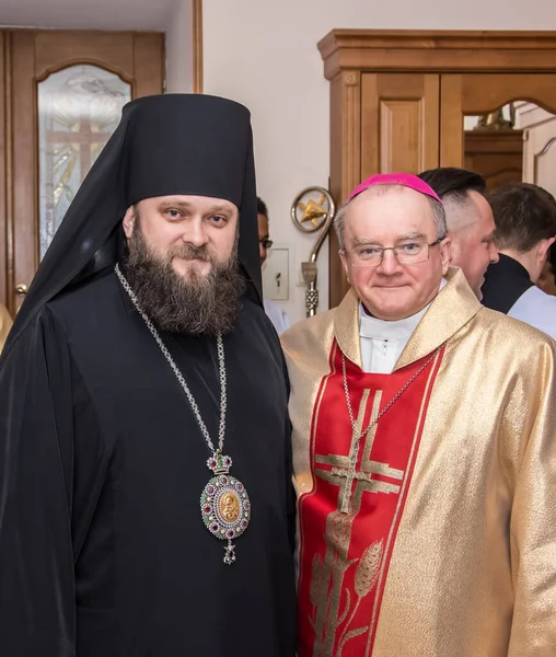 Cambio Obispos Llevó Cabo Catedral Iglesia Católica Romana Ciudad Odessa —  Fotos de Stock