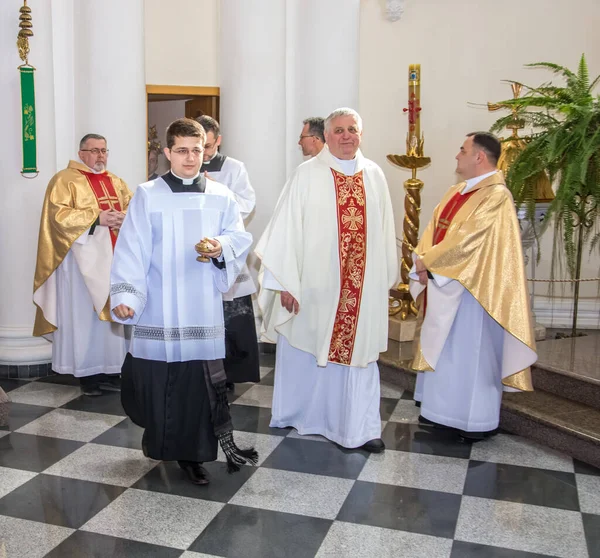 Mudança Bispos Foi Realizada Catedral Igreja Católica Romana Odessa City — Fotografia de Stock