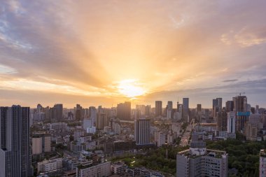 Chengdu manzarası gündoğumu