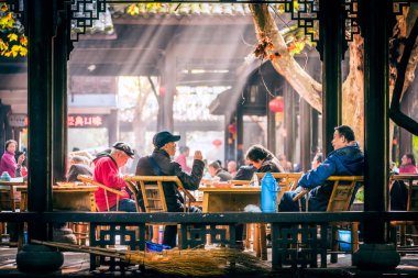 Çay halklar park, Chengdu sahip insanlar