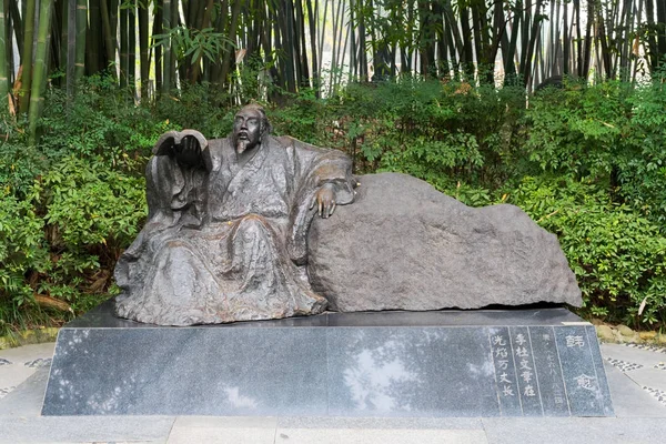 Hanyu chiński Tang dynastii poeta statua — Zdjęcie stockowe
