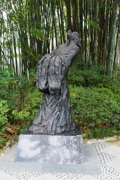 Dynastie Tchang Luzhaolin čínský básník socha — Stock fotografie