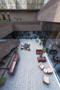 Chengdu Temple House otel Teras