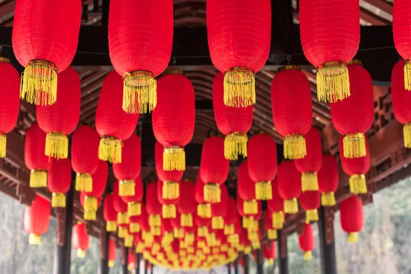 Rode lampionnen - Chinees Nieuwjaar — Stockfoto