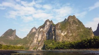 Yangshuo - Xinping peyzajı Zaman ayarlı