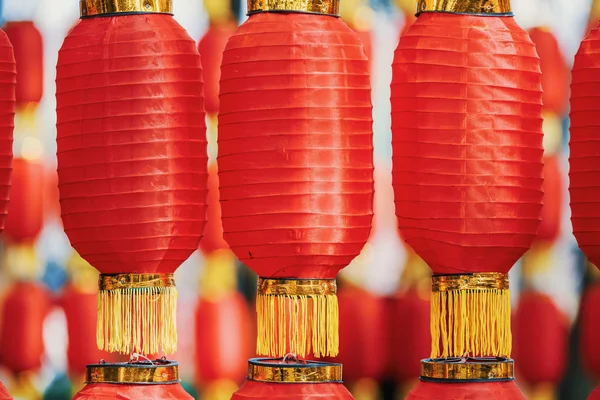 Red chinese lanterns for the chinese new year