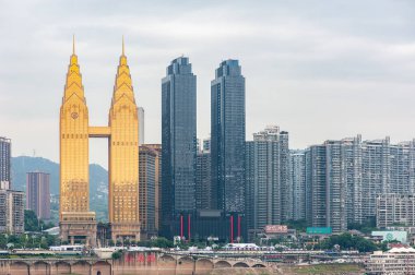 Chongqing gün ışığında ufuk çizgisi