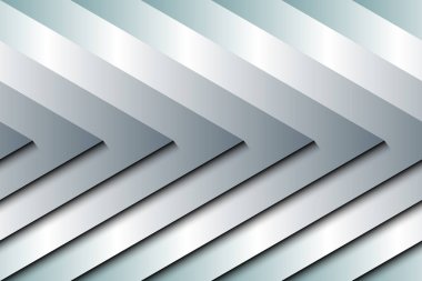 Kağıt kesme 3d biçimli soyut gri metalik üçgen arka plan