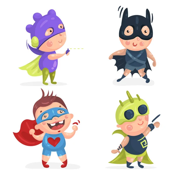 Dzieci słodkie superbohatera — Wektor stockowy