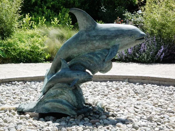La statua del delfino — Foto Stock