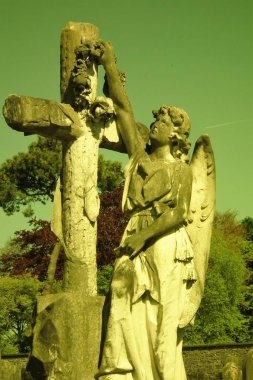 cemetaries and statues clipart