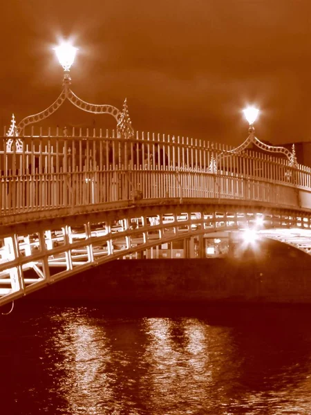 Dublin City Night — Zdjęcie stockowe