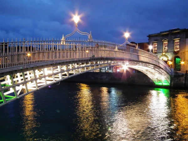 Dublin City Night — Stock fotografie