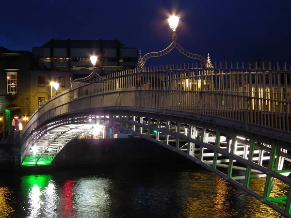 Dublin City Night — Stock fotografie
