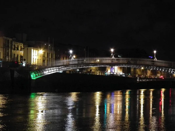 Night Dublin City — Stock Photo, Image