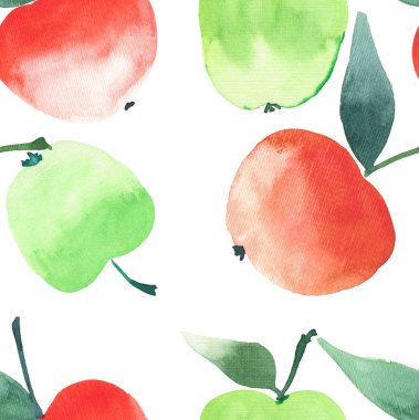 Parlak sulu elma desen sorunsuz 