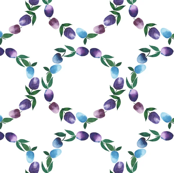 fine circle of plums pattern