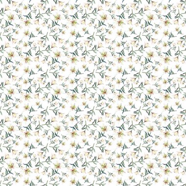 Nazik güzel ihale bahar zarif güzel desen beyaz bej toz nilüfer suluboya el eskiz