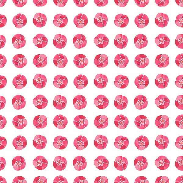분홍색 모란 패턴 수채화 손 스케치의 아름 다운 밝은 부드러운 허브 꽃 봄 구성 — 스톡 사진