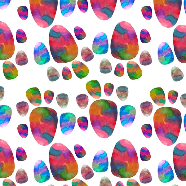 Maravilhoso colorido brilhante bonito abstrato gráfico pintura bonita como uma criança ovos de Páscoa padrão aquarela mão esboço — Fotografia de Stock