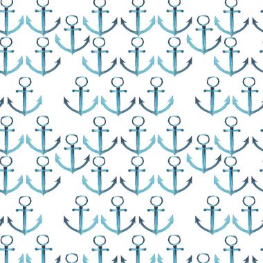 Deniz taze deniz cruise mavi güzel şirin grafik güzel soyut harika yaz desen suluboya el illüstrasyon tutturur
